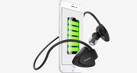 Bluetooth špunty na sport za uši s velkou baterií Awei A840BL